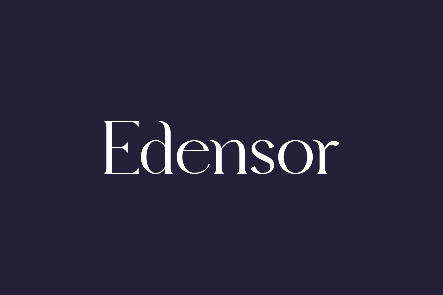 Edensor Free Font