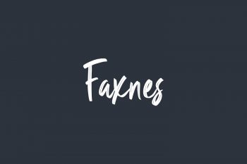 Faxnes Free Font