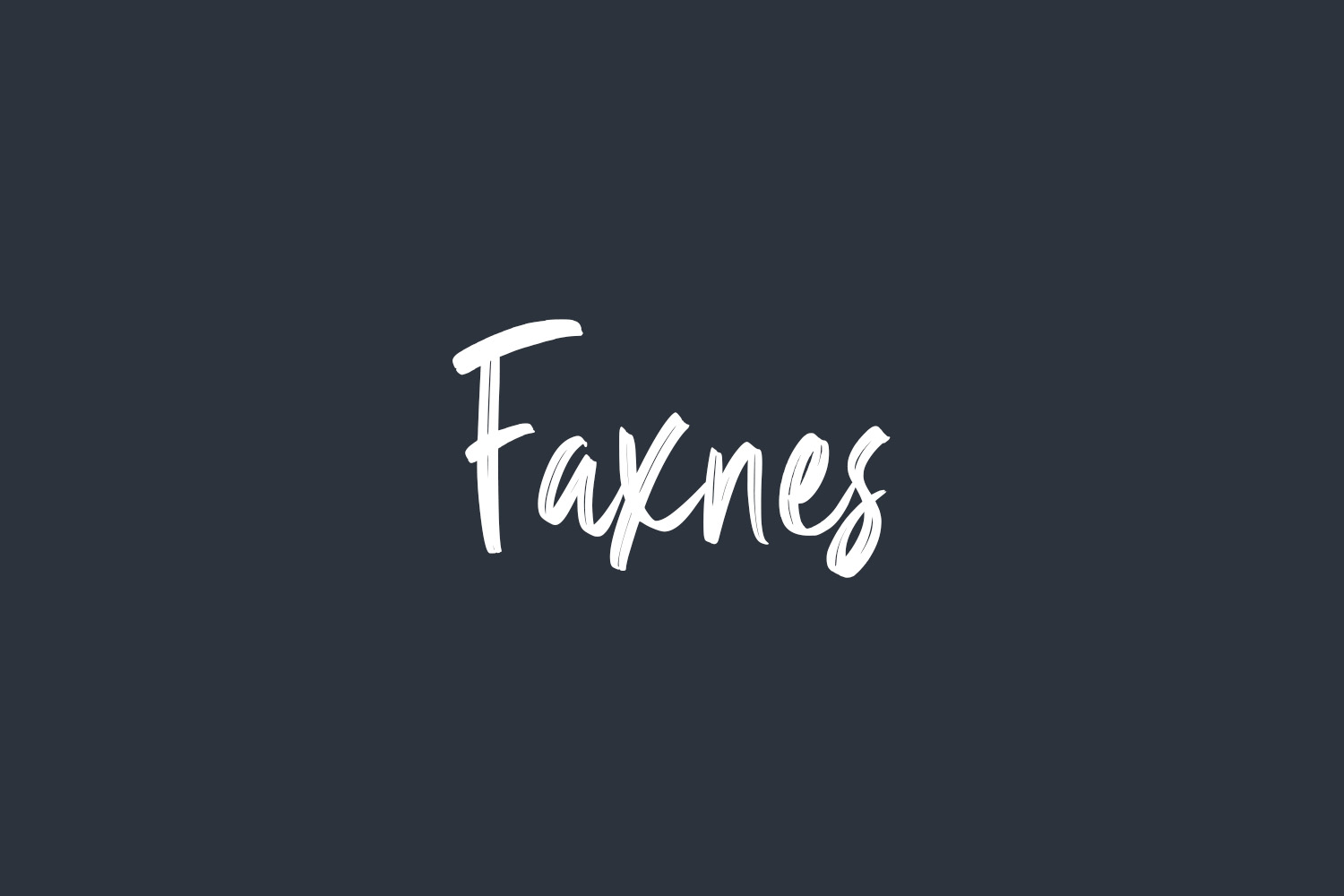 Faxnes Free Font