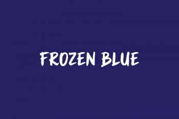Frozen Blue Free Font