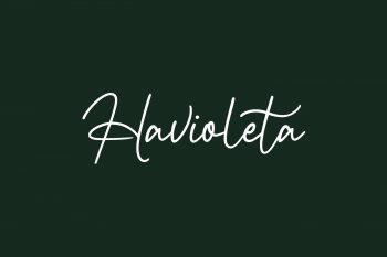 Havioleta Free Font