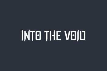 Into The Void Free Font