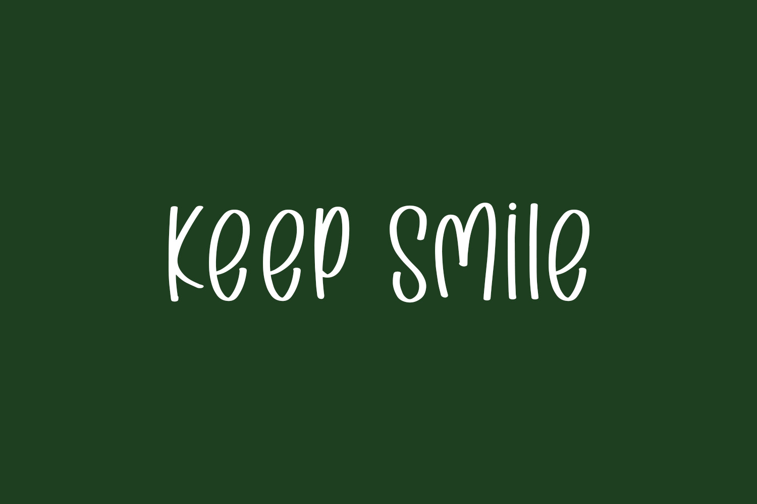 Keep Smile Free Font