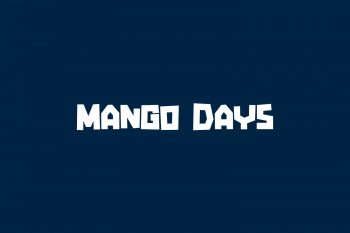 Mango Days Free Font