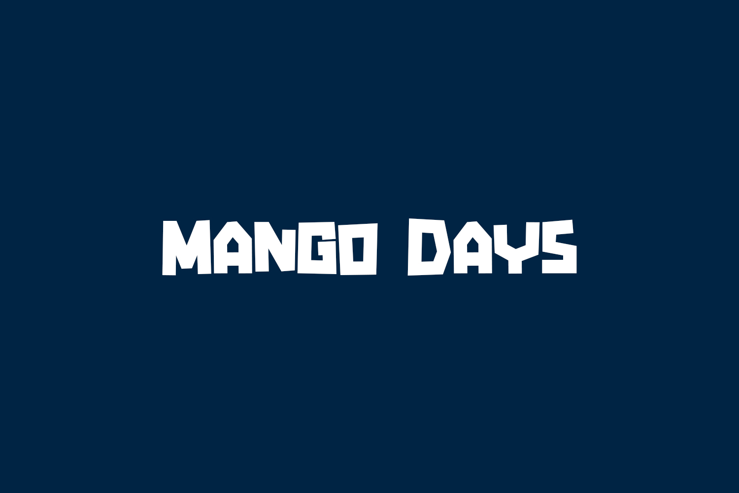 Mango Days Free Font