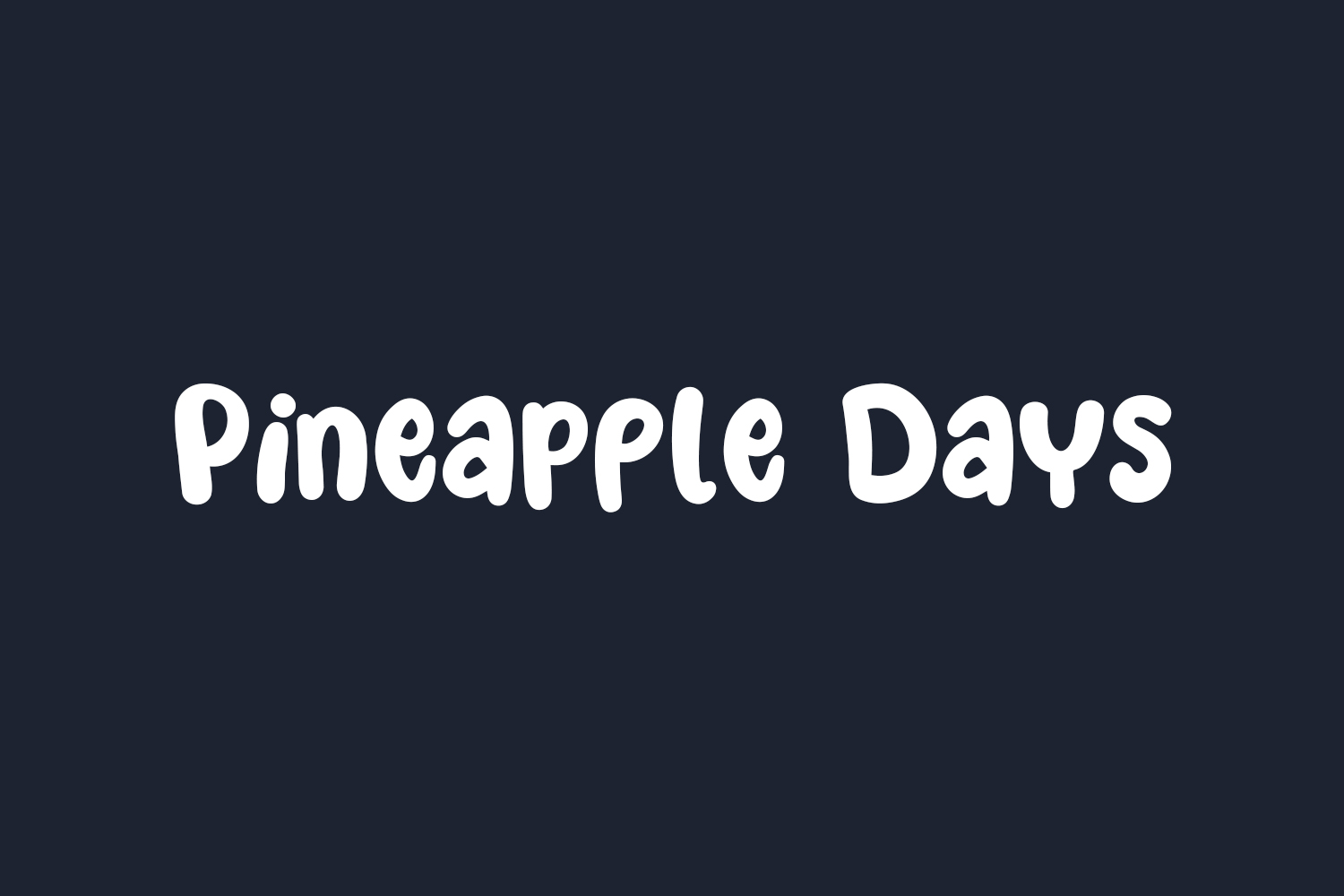 Pineapple Days Free Font