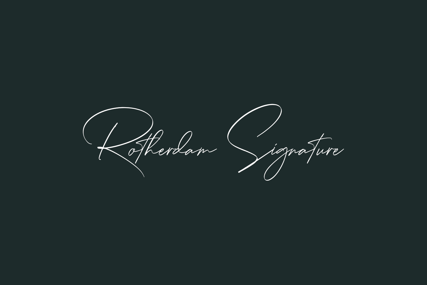 Rotherdam Signature Free Font