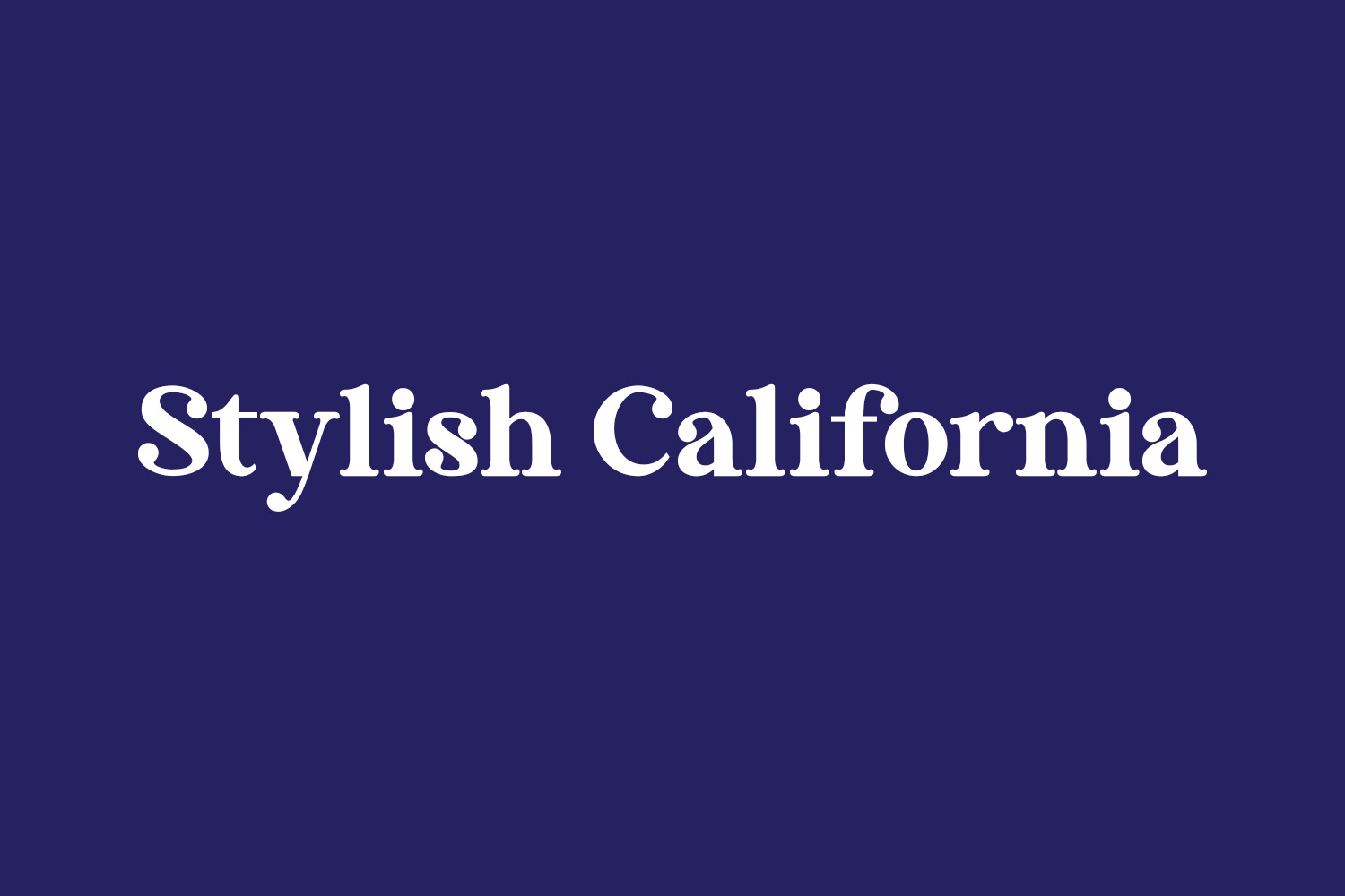 Stylish California Free Font