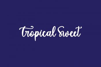 Tropical Sweet Free Font
