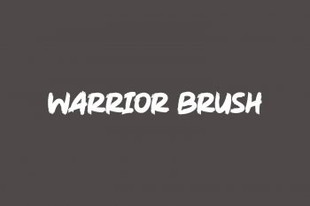 Warrior Brush Free Font