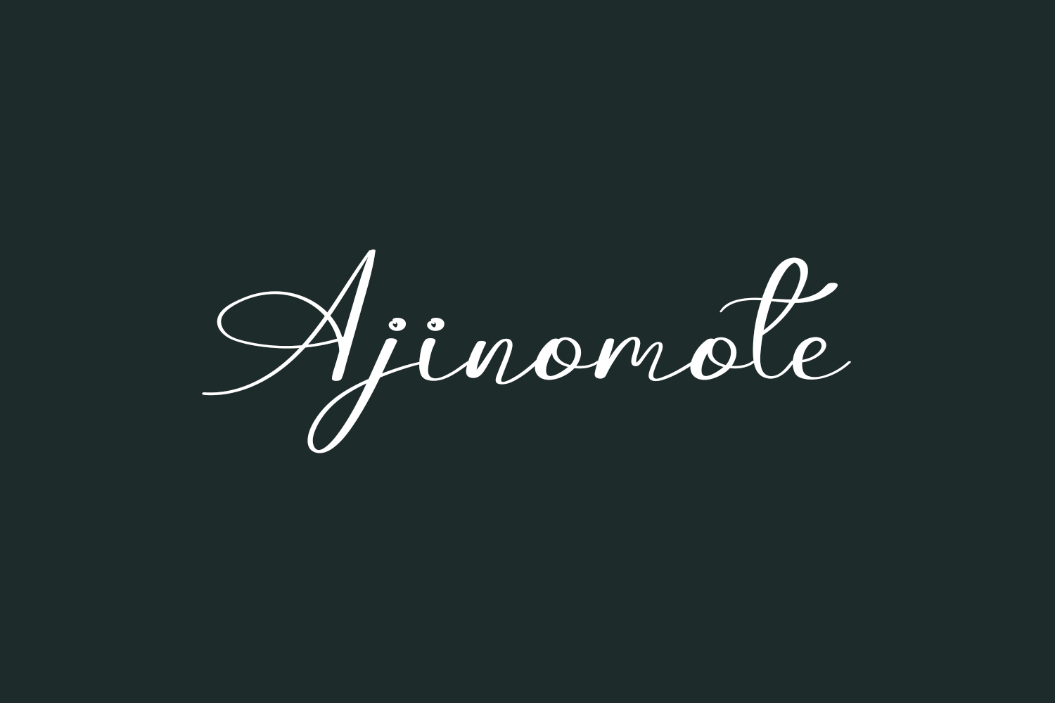 Ajinomote Free Font