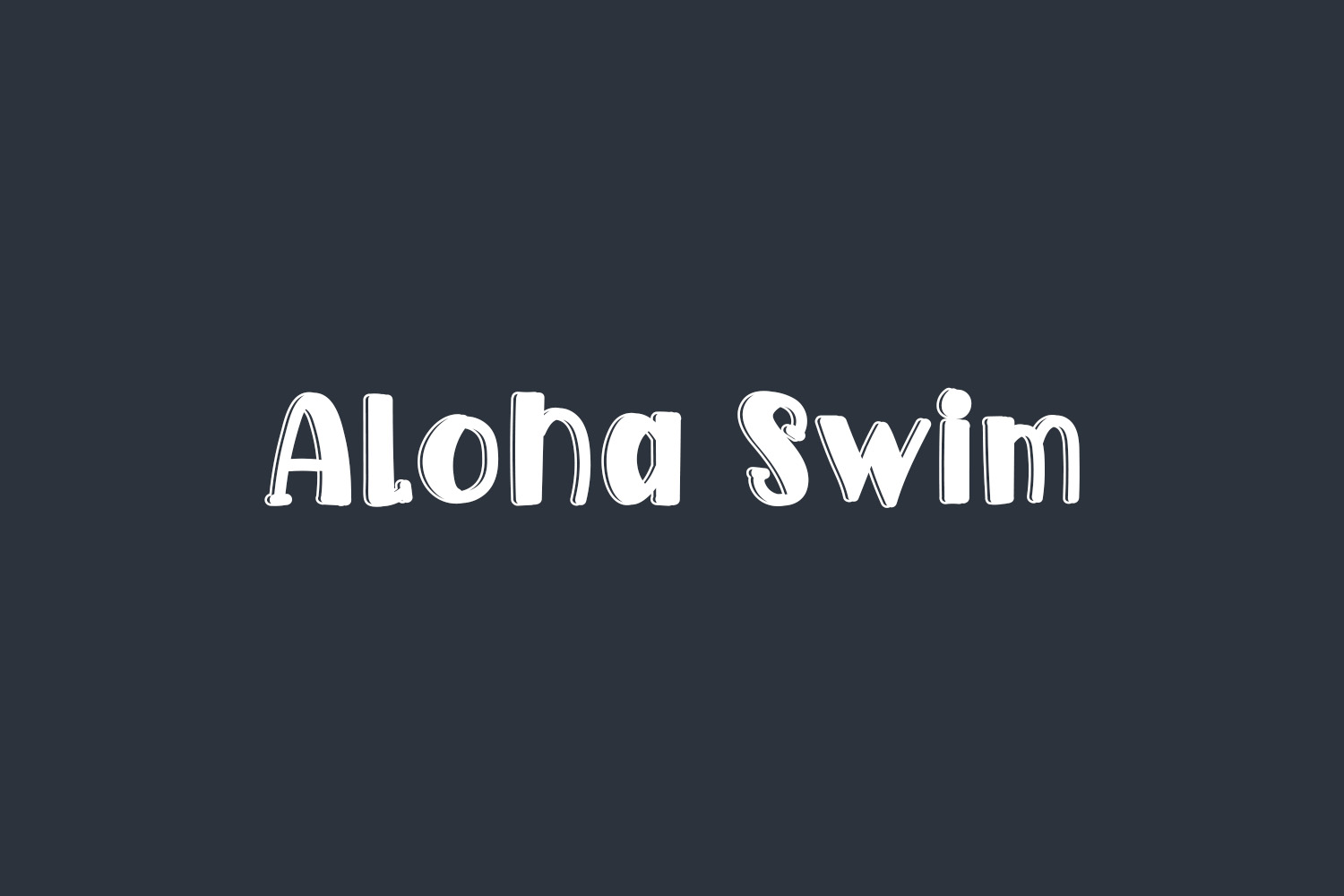 Aloha Swim Free Font