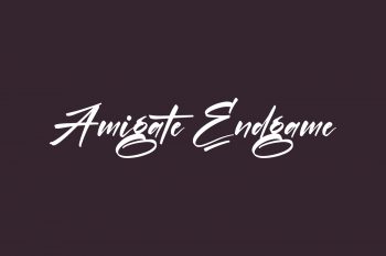 Amigate Endgame Free Font