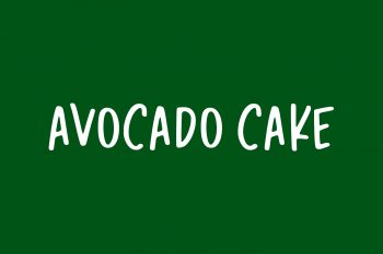Avocado Cake Free Font