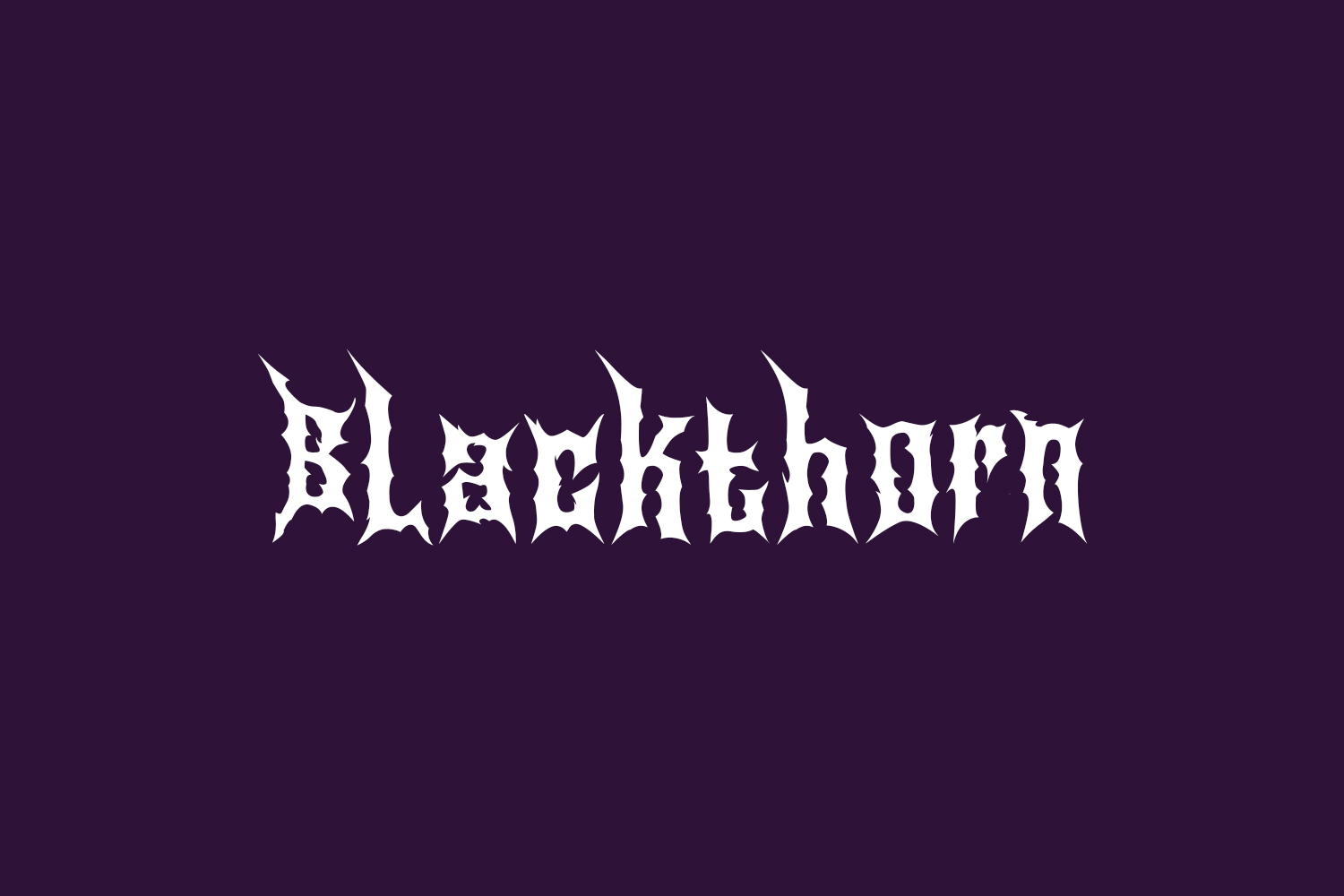 Blackthorn Free Font