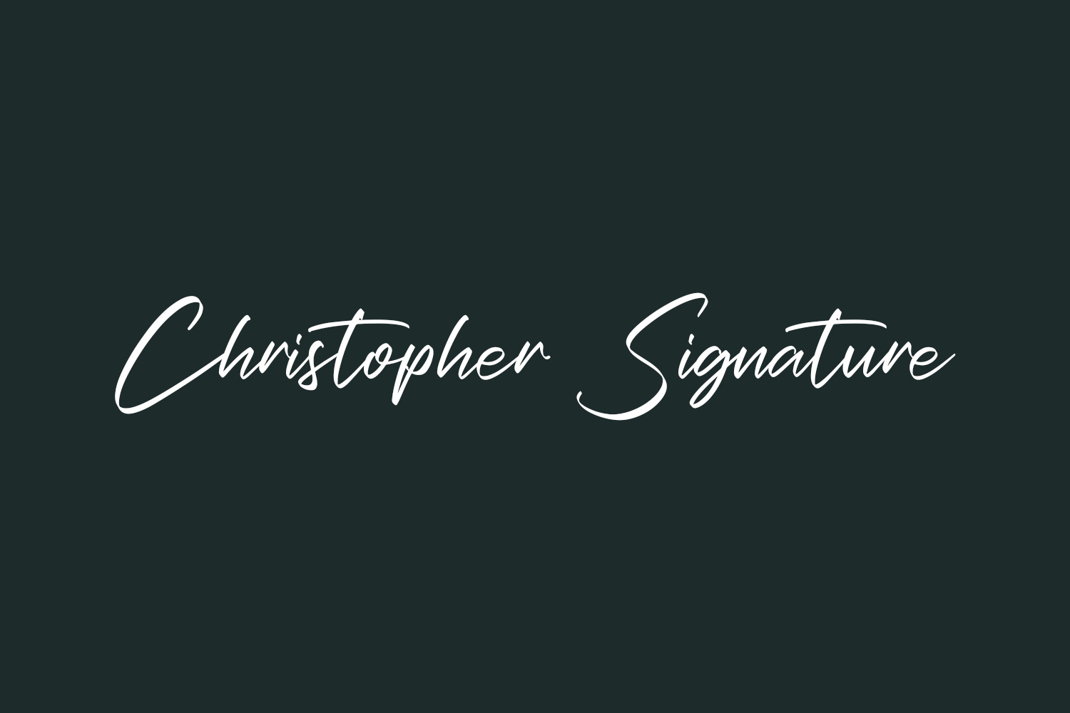 Christopher Signature Free Font