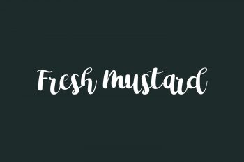 Fresh Mustard Free Font
