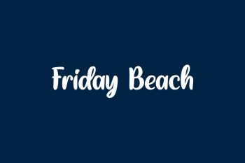 Friday Beach Free Font