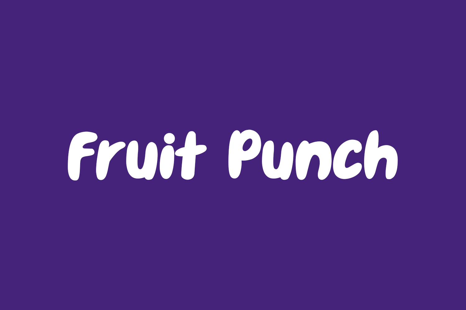 Fruit Punch Free Font