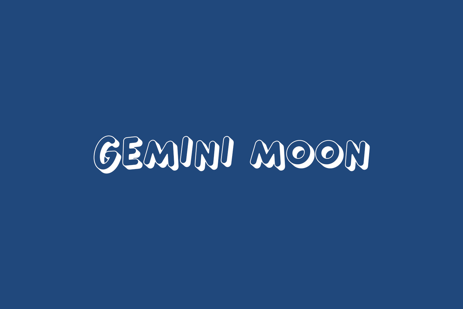 Gemini Moon Free Font