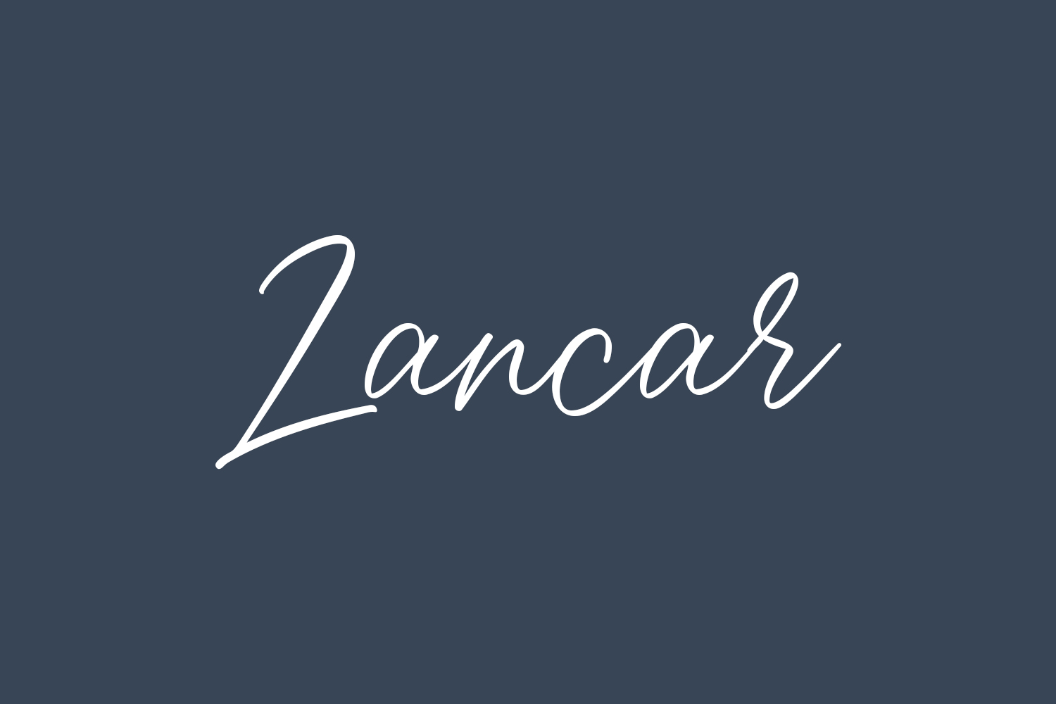 Lancar Free Font