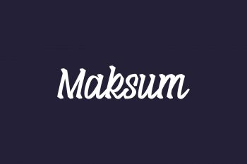 Maksum Free Font