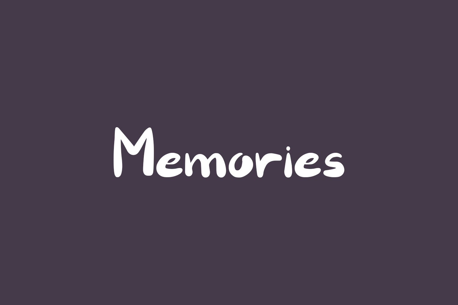 Memories Free Font