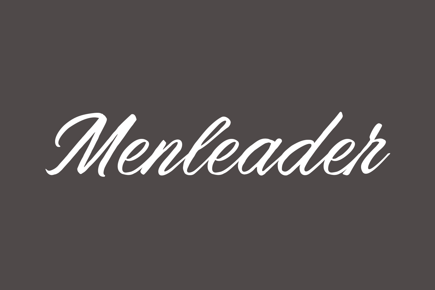 Menleader Free Font