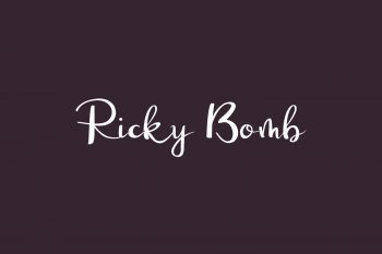 Ricky Bomb Free Font