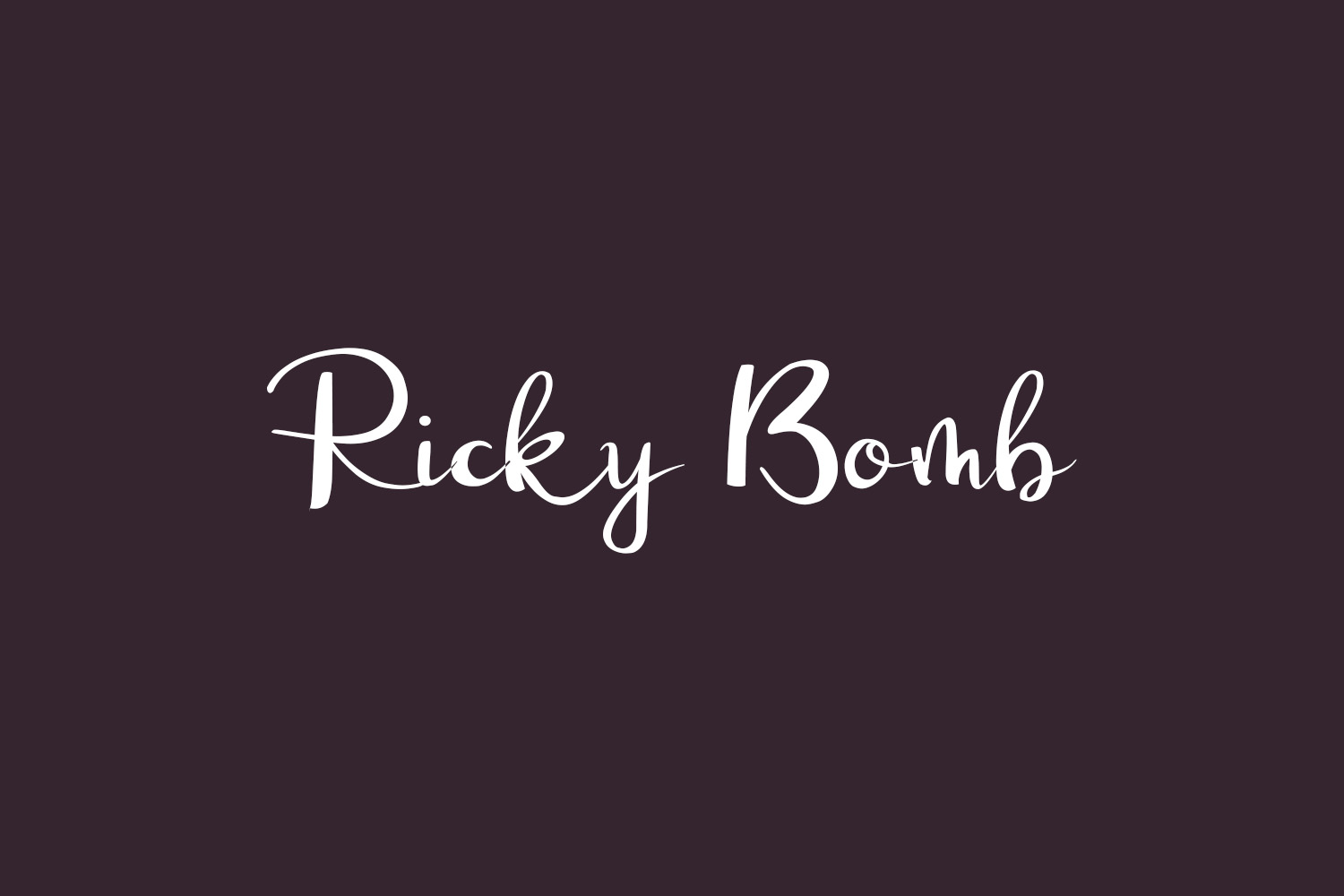 Ricky Bomb Free Font