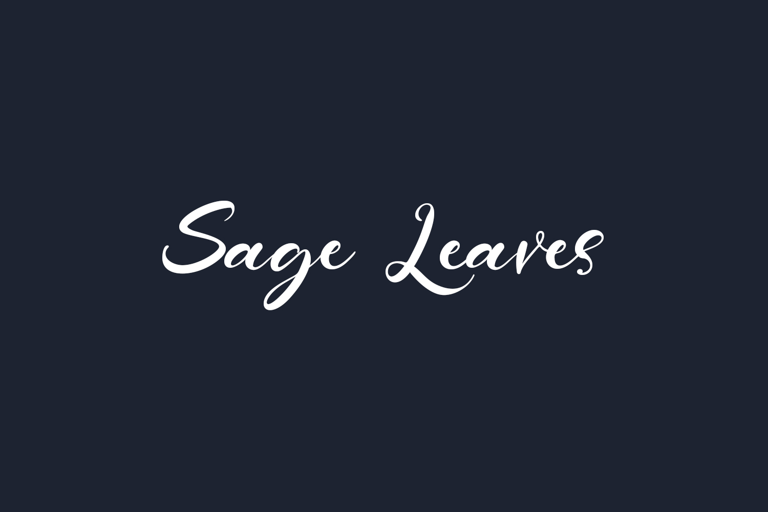 Sage Leaves Free Font