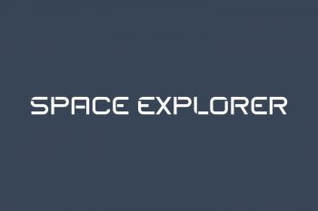 Space Explorer Free Font