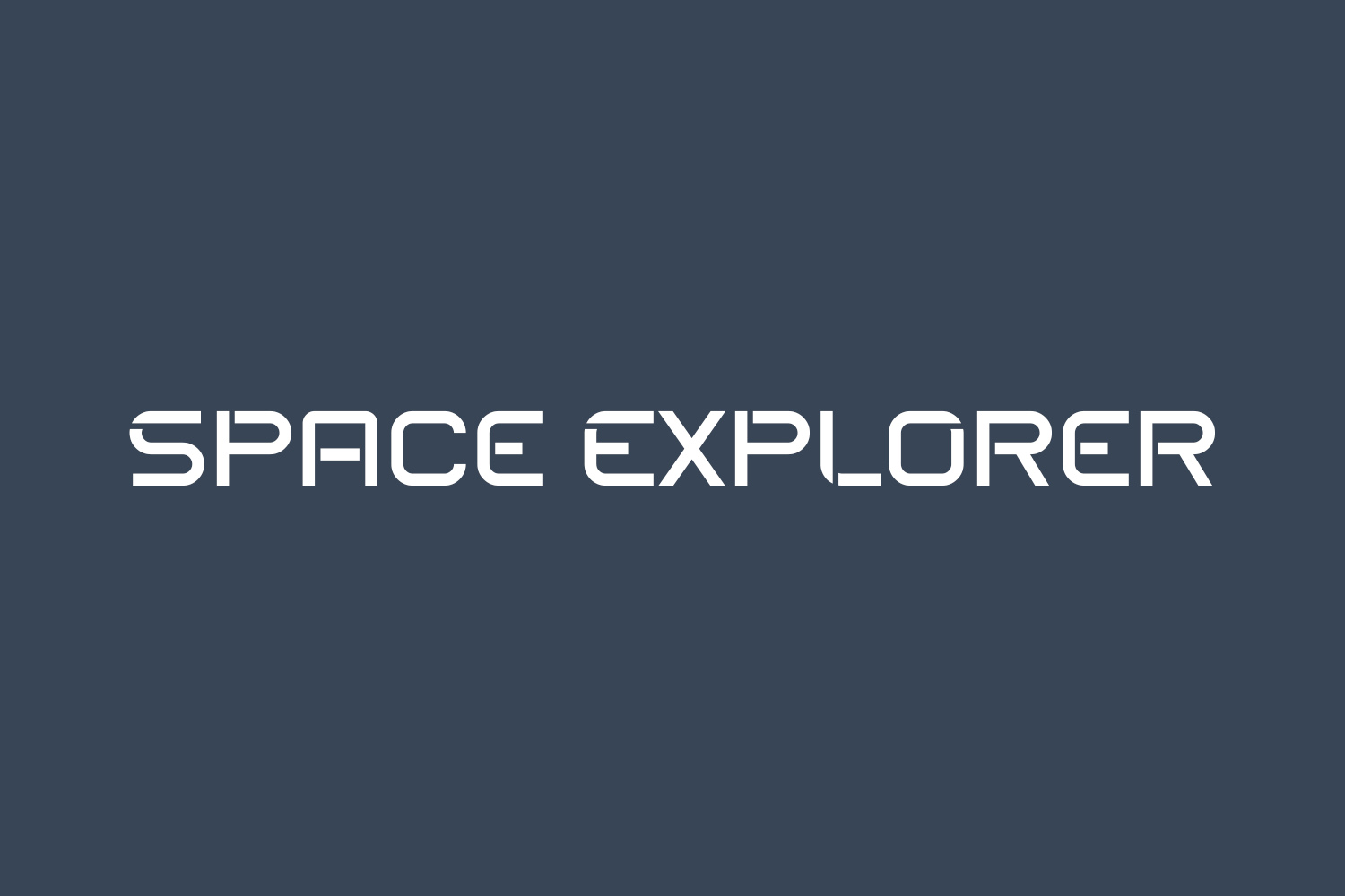 Space Explorer Free Font