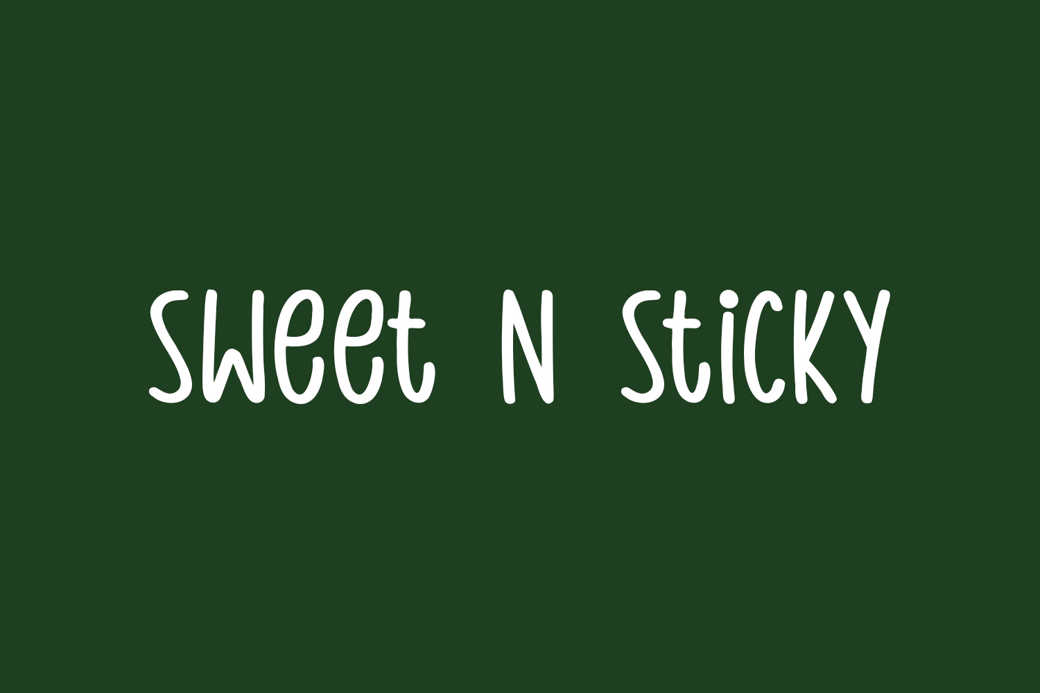 Sweet N Sticky Free Font