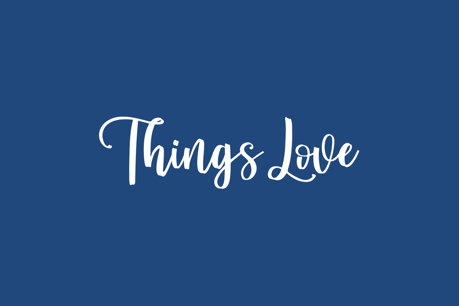 Things Love Free Font
