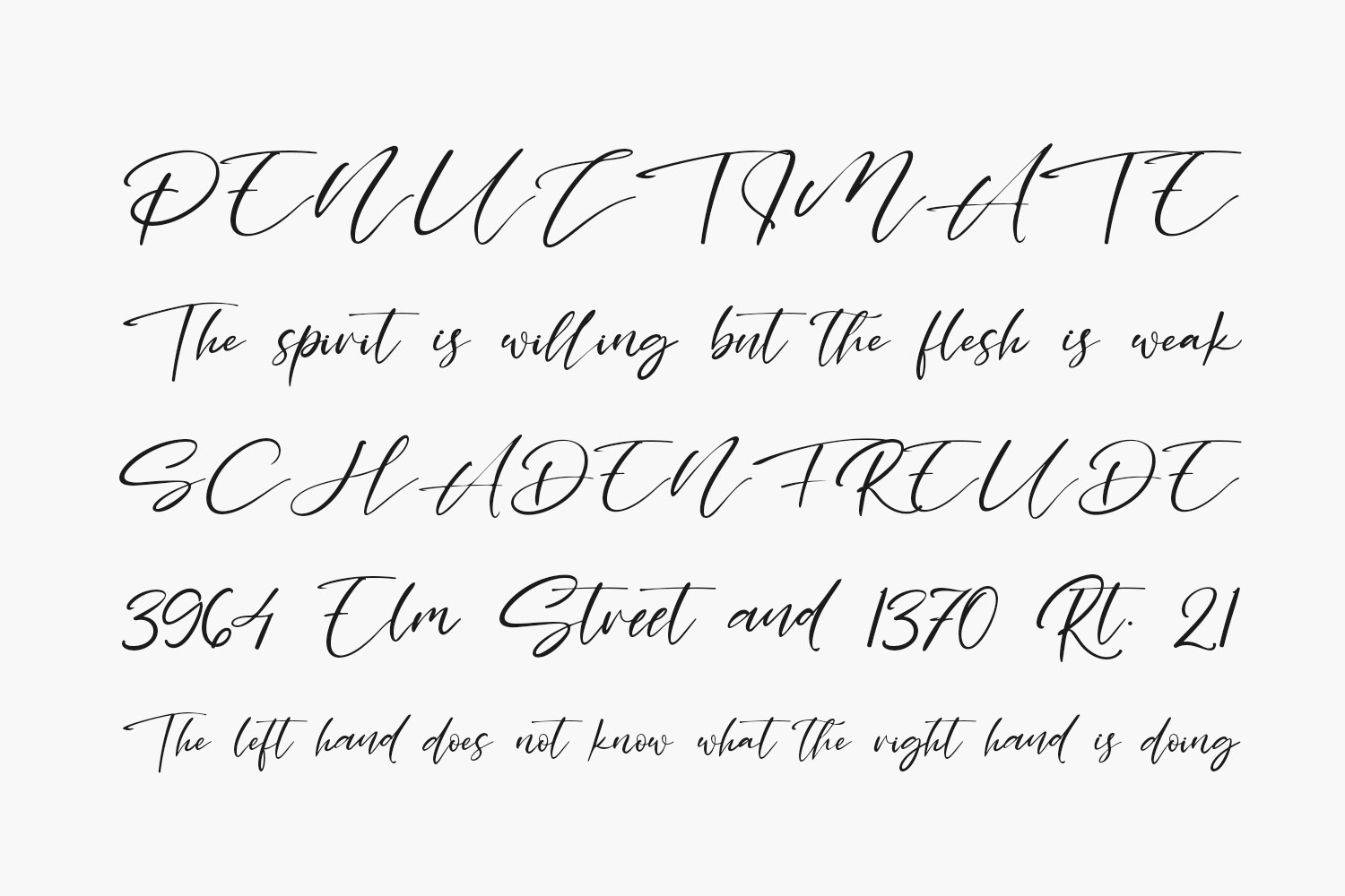 Three Signature Free Font