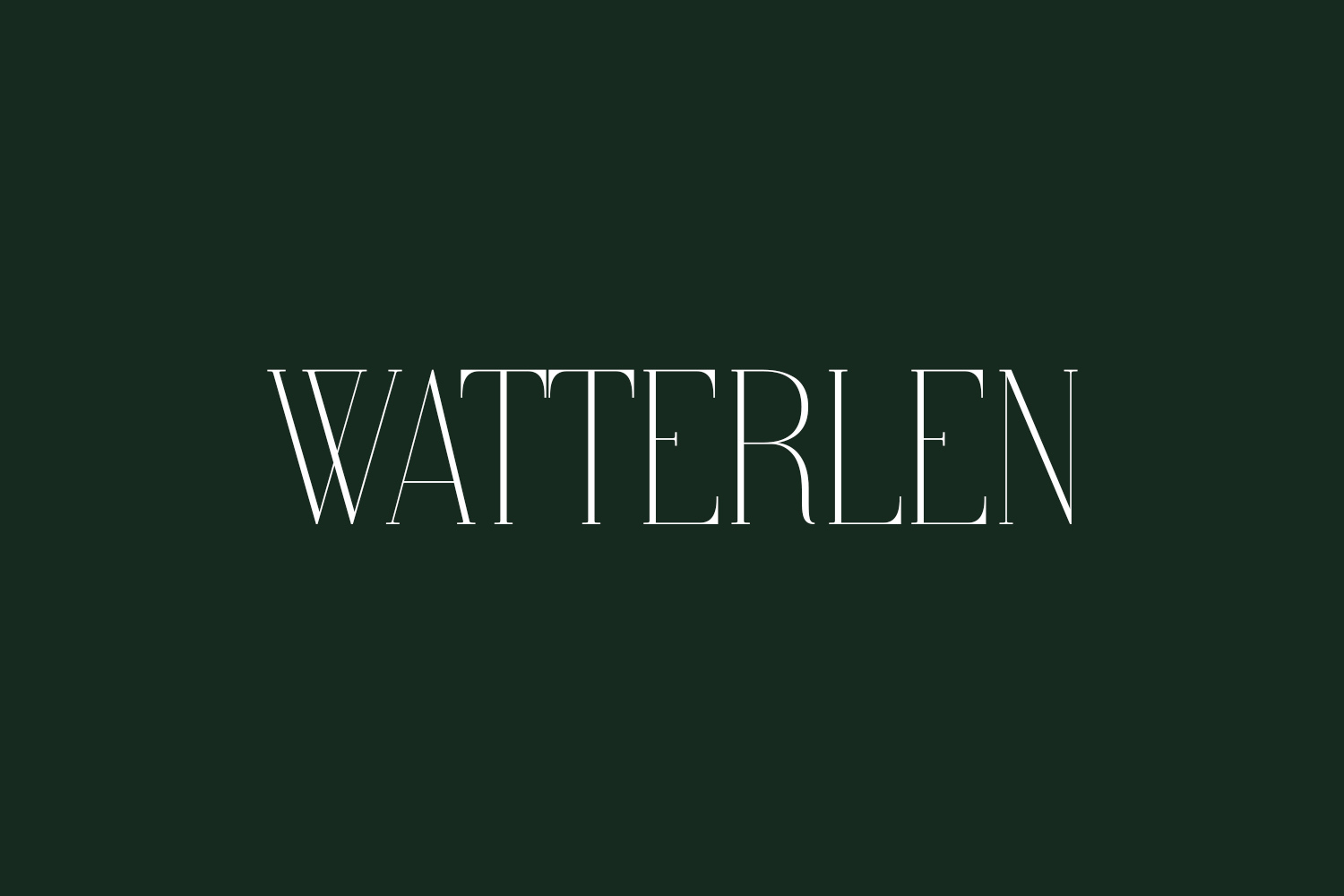 Watterlen Free Font