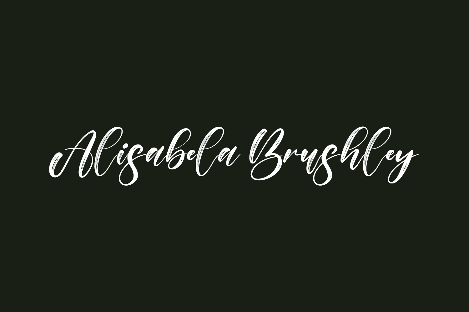 Alisabela Brushley Free Font