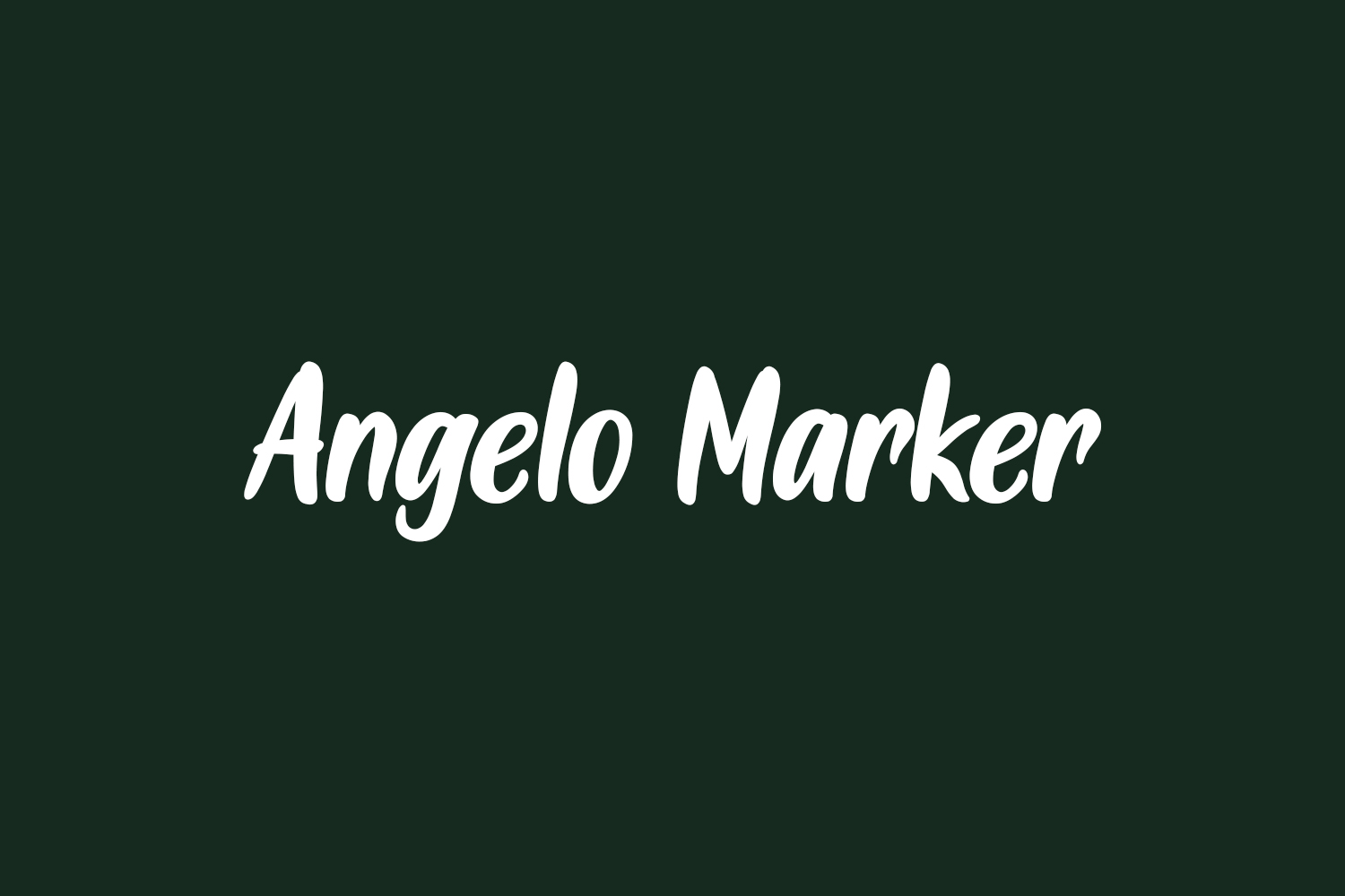 Angelo Marker Free Font