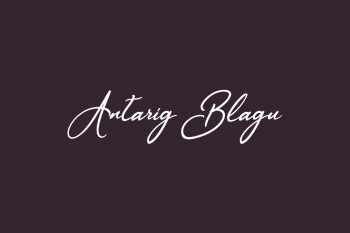 Antarig Blagu Free Font