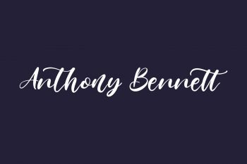 Anthony Bennett Free Font