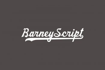 Barney Script Free Font