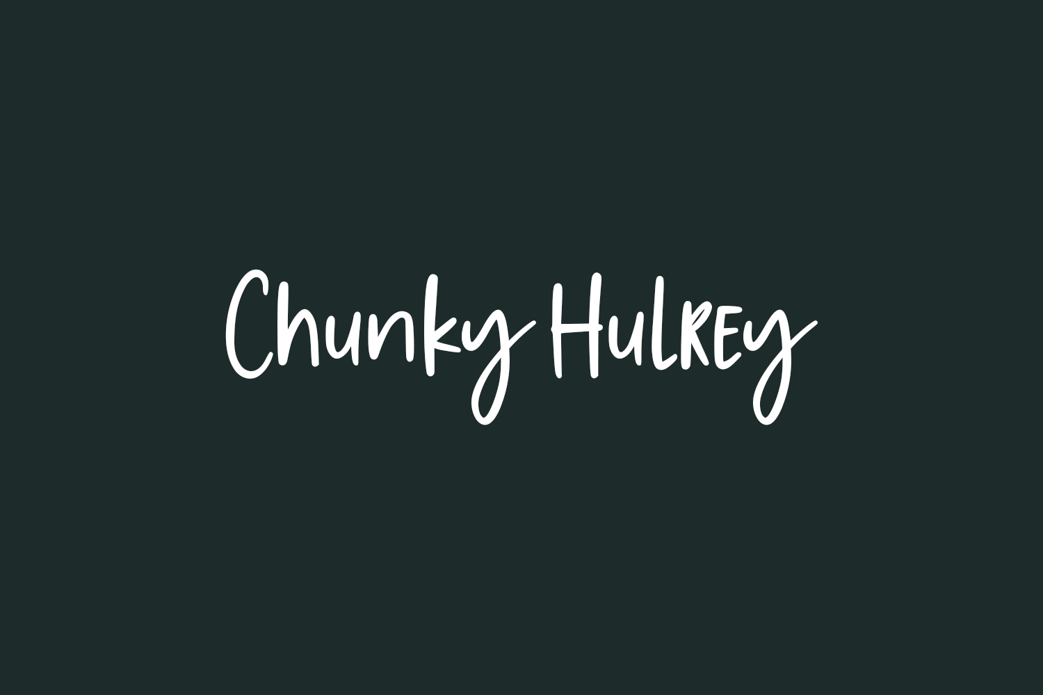Chunky Hulrey Free Font