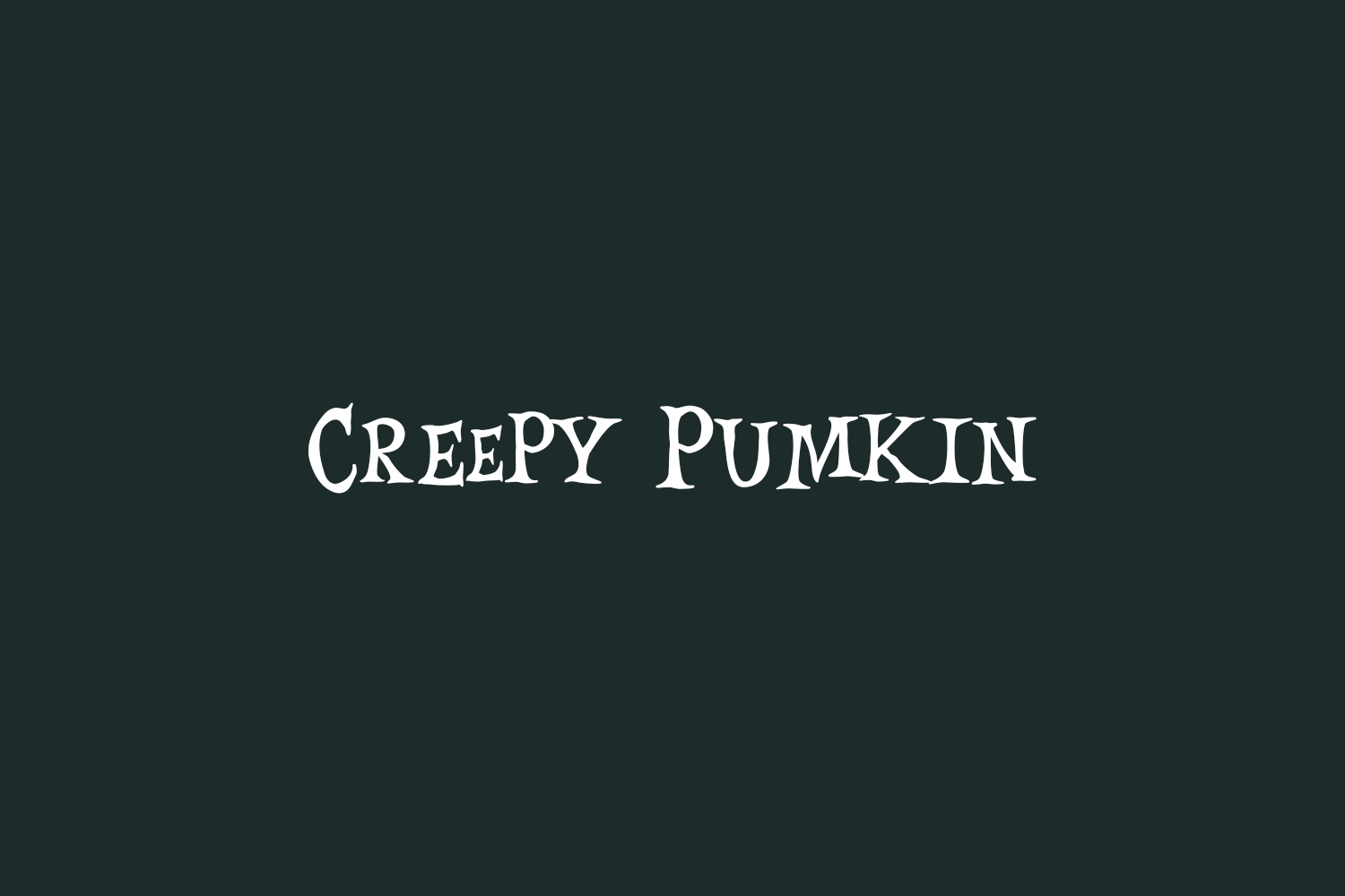 Creepy Pumkin Free Font