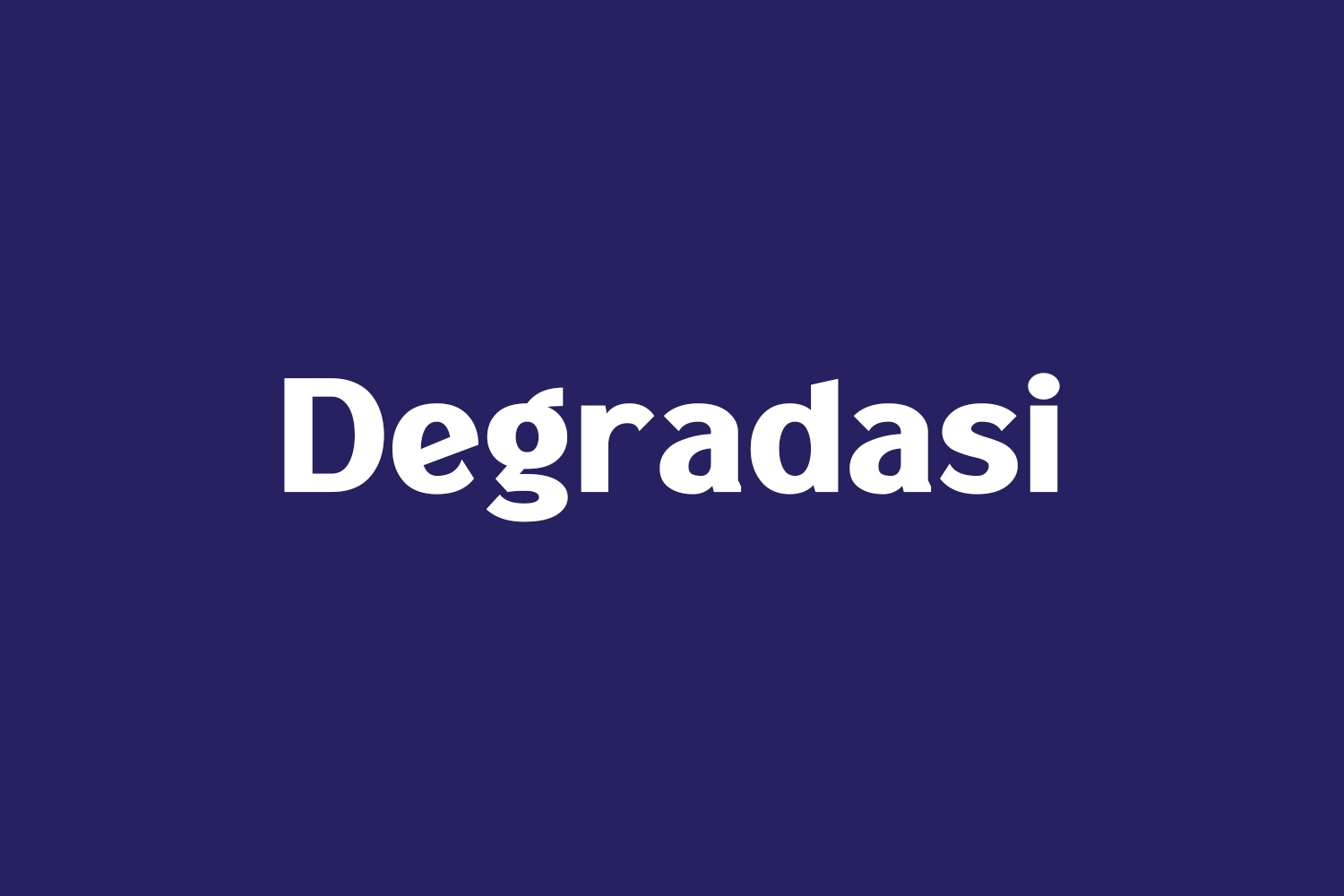 Degradasi Free Font