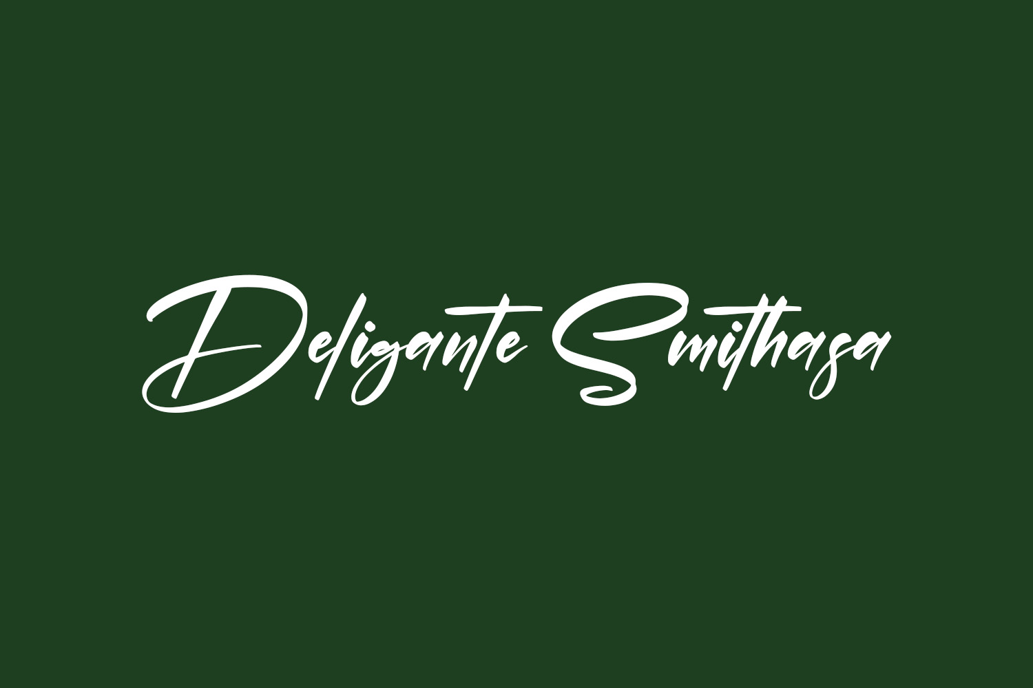 Deligante Smithasa Free Font