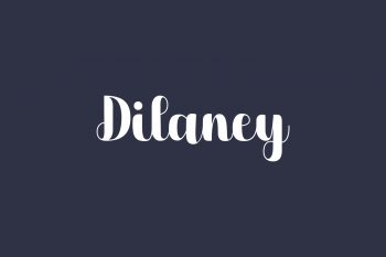 Dilaney Free Font
