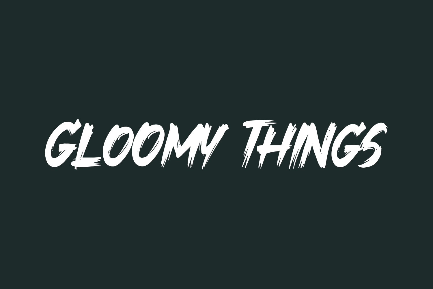 Gloomy Things Free Font