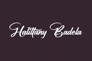 Halittany Badela Free Font