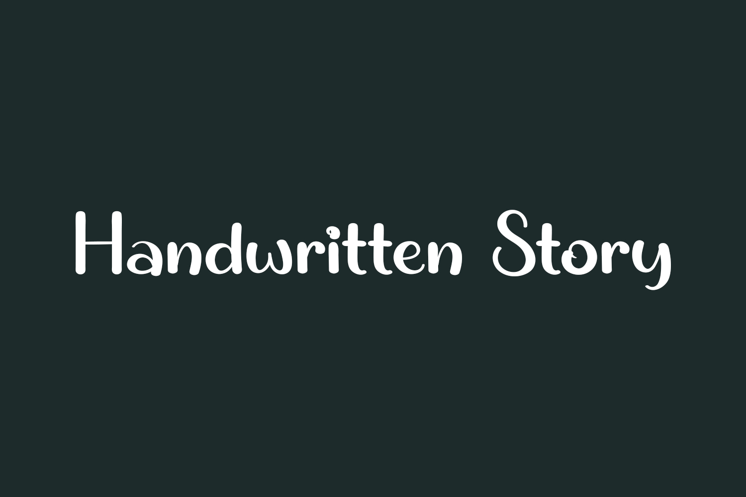 Handwritten Story Free Font